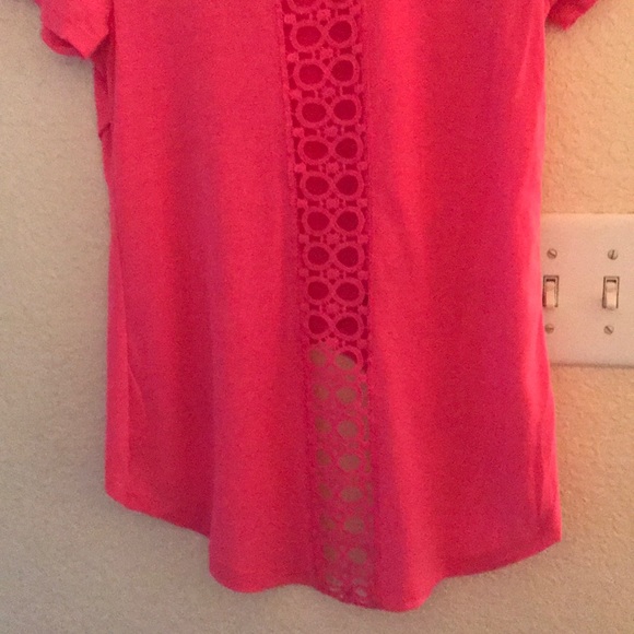 Awesome brand new sexy lace back Rue21 pink tee!! - Picture 6 of 7